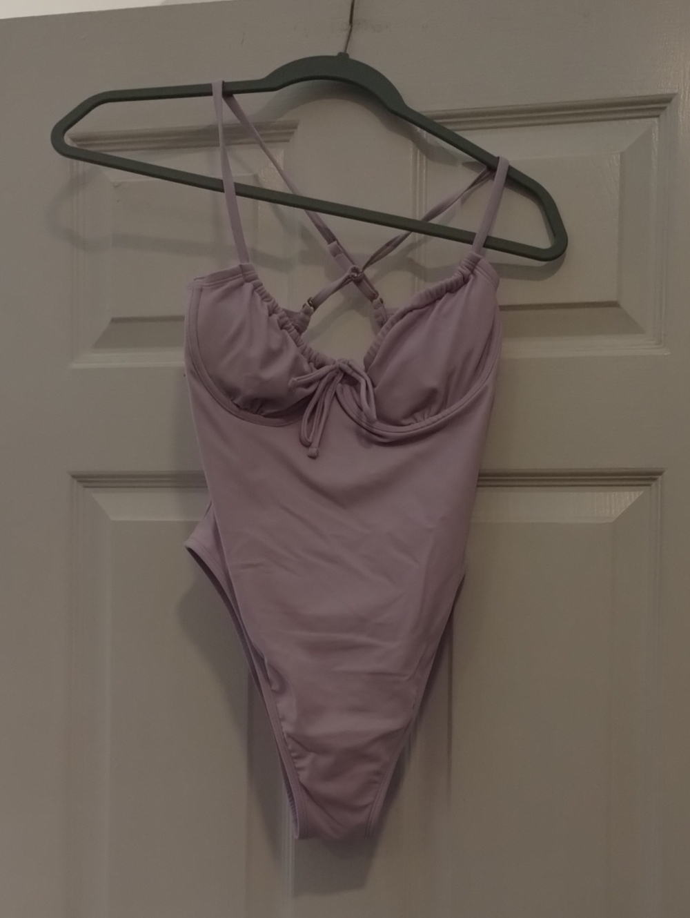 wild fable Lavender One-Piece Swimsuit with Crisscross Straps.   (178)